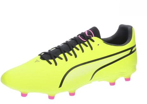PUMA Unisex King Pro Fg/Ag Fußballschuhe, Electric Lime Puma Black Poison Pink, 47 EU
