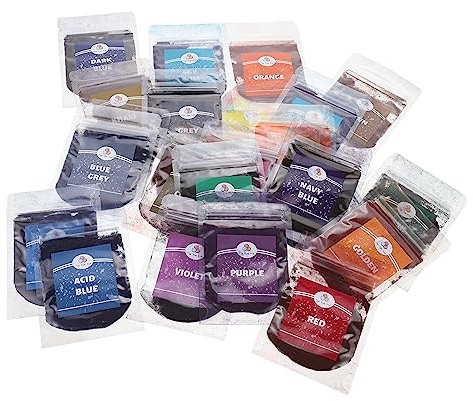 COHEALI Juego de 24 Pigmentos para Teñir con para Teñir Textiles Suministros para Fiestas