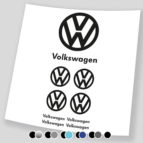 Adesivo set loghi “Volkswagen Logo 2” per camper caravan roulotte e barche