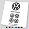 Adesivo set loghi “Volkswagen Logo 2” per camper caravan roulotte e barche