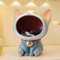 Key Bowl for Entryway Table, Lucky Cat Statue Candy Dish for Office Desk Art Home Decor (C - Gray Blue)