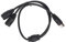 Din 6 Pin Y Splitter Cable, 6Pin Din Male To 2 6Pin Din Female, Reduce Distortion, Multifunctional 6 Pin Din Extension Cable 1.6Ft, Stable Connection, 0.5M