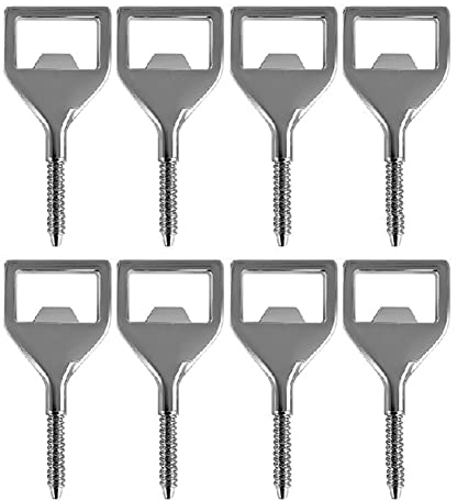 KJKVIVH Metal Bottles Opener Kits 8 Pack Blank Stainless Steel Opener Insert DIY Metal Beer Opener Square Opener