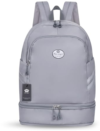 HUA ANGEL Sac à Dos Femme pour Le Sport pour Le Aptitude Voyage Nager Alpinisme Randonnée 30-50l Multifonction Pliable Sac De pour La Gym avec Compartiment à Chaussures