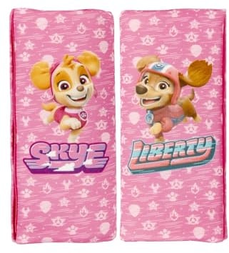 PAW PATROL 2er-Set Mini-Gürtelpads für Mädchen mit Skye und Liberty für Mädchen mit den Figuren Skye und Liberty. Ideal für Kindersitzgurte. Besonders bequem und waschbar.