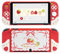 GeekShare Cover protettiva in silicone per Switch OLED, antigraffiti, sottile, compatibile con Switch OLED, cover protettiva separabile con 2 cover per filtro, fragole con panna
