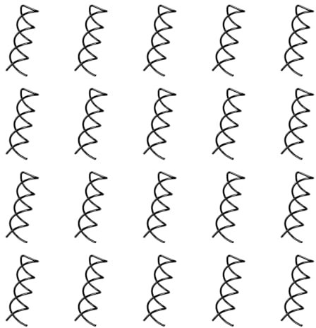 GroveEss 20PCS Women Spiral Hair Pins,Durable Alloy Spiral Bobby Pins, Screw Hair Pins Twist Insert Hairpins Styling Accessories for Women Ladies Girls(Black)