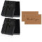 Nwvuop 2 Stück Schmuck Geschenkbox Schmuckschachtel mit Karten, 9× 7× 3 cm kleine Geschenkbox für Schmuck Halskette Armband Box für Geburtstag Hochzeitstag(Schwarz)