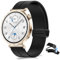 KeHowy 18mm Cinturino per Huawei Watch 5 42mm/GT 5 Pro 42mm/GT 5/GT4 41mm, Sport Silicone Magnetico Cinturini per Garmin Venu 3S 41mm/Forerunner 265S/255S Music/Venu 2S/Vivoactive 4S - Nero