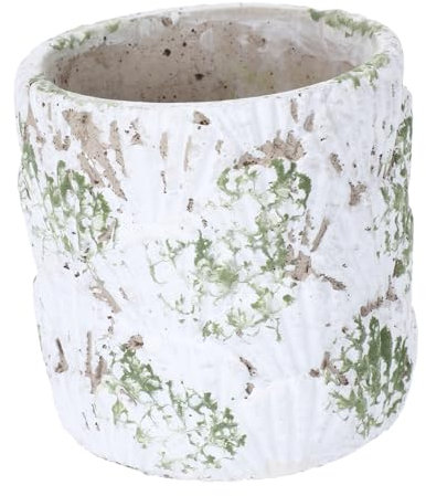 Sosoport Pottery Flowerpot Cement Retro Stil Für Sukkulenten Und Kleine Pflanzen Für Innen Und Außendekoration Mit Stontexturiertem Finish Und Vintage
