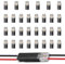 30 Stück Kabel Steckverbinder 2 Polig Stecker, Auto Stecker Steckverbindung Steckverbinder 2 polig Wasserdichte Schnellverbinder Kabelverbinder für 18-22 AWG Kabel Fahrzeuge Audio Beleuchtungssysteme