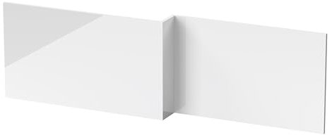 Balterley Front Bath Panel L Shape 1700mm, MDF Bath Panels White, Bathroom Front Panels for Bathtub, Waterproof Side Panel for L-Shaped Bathroom Baths and Soaking Tubs (White)