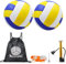 Aikelai Volleyball PU Weich Beachvolleyball Kinder,Soft Touch Volleyball Offizieller Größe 5,Beach Volley Ball Zubehör Set für Outdoor Indoor (C)