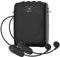 SANMIC Mini Wireless Voice Amplifier with Two Bluetooth Microphones,Portable Megaphone Speaker Rechargeable PA System for Teaching,15W 2600mAh Rechargeable Small Speaker with Headset Mic for Teachers