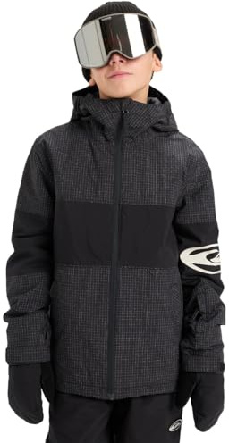 Quiksilver Snow Jacket HIGH in The Hood Jacket Boy's Black 10
