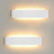 Mille Lucciole LED Wandleuchte Innen 2 Stück,Wandleuchte Innen Dimmbar 18W 28CM 2160LM,Wandlampe Dimmbar Schlafzimmer 3000K/4000K/6500K 3 Farbmodi,Wandlampe für wohnzimmer IP44 Wasserfest Weiß