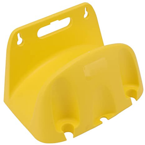 Garden Hose Pipe Hanger Wall Mounted Cable Hanger Storage Shed Hose Reel Holder Hose Holder Water Pipe Reel Holder (Yellow)