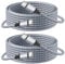 CLEEFUN 240W USB C to USB C Cable (3m, 2Pack), PD3.1 Long Fast Charging Type C to Type C Charger Cord for iPhone 16 15 Pro Max Plus, MacBook iPad Pro/Air/Mini, Galaxy S24 S23 S22 +, Steam deck(Grey)