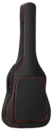 Luwecf Gitarrentasche für 41 Zoll Akustikgitarre mit Rucksack und Seitengriff, Rot