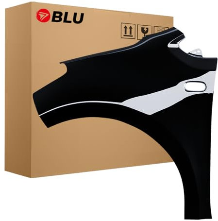 BLU Kotflügel Passend für VW UP! LC9X Links Schwarz | 2012-2016 | Vorderseite Vorne | Lackiert | Einbaufertig