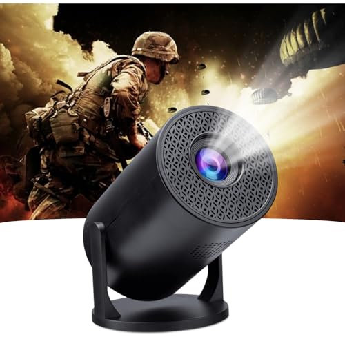 Mini Proyector con Bluetooth y WiFi, Proyector Portátil de 1080p para Dibujos Animados, Proyector de Video Al Aire Libre, Proyector de Películas Pico LED para Cine en Casa para
