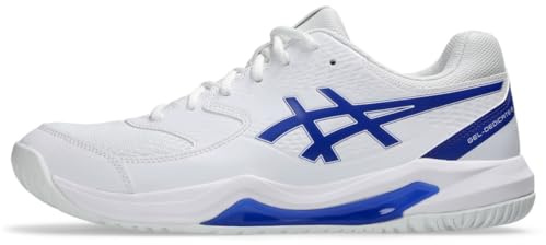 Asics Men's Gel-Dedicate 8 Tennis Shoes, White/Dark Cobalt, 10 UK