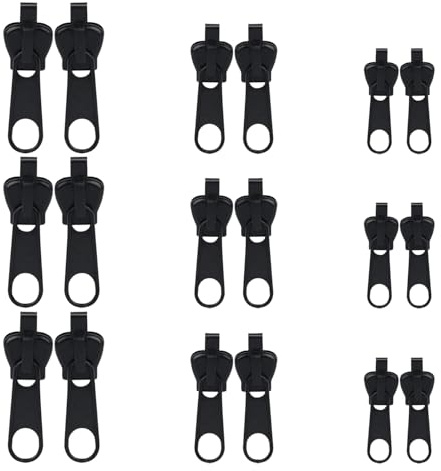 18PCS Reissverschluss-ReparaturSet für Reisverschluss-reparaturset Abnehmbare Reißverschluss Zipper für Universal Bettzug Schultasche
