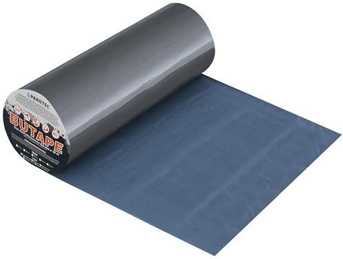 Parotec BuTape Aluminium Butylband für Dachreparatur 300mm x 10 lfm Graphit | Alu-Dichtband – Wasserdicht, UV- & Witterungsbeständig, starke Haftung auf vielen Untergründen – 7 Farben