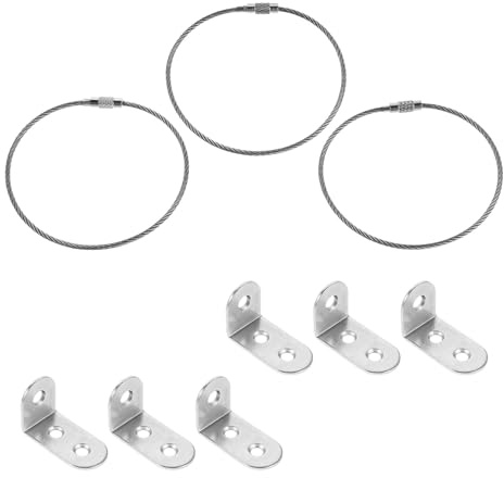 LOORGVEL 3 Sätze Absturzsicherung Für Kindermöbel Möbelbefestigung An Der Wand Anti-tip Furniture Straps Kippschutz Für Möbel Anti Tip Furniture Straps Kippschutzschrank Silver