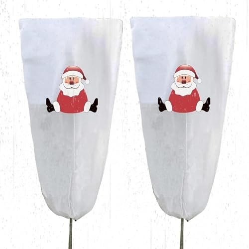 Baumabdeckungen Frostschutz | Weihnachts-Vlies-Baumschutz, verdickter Pflanzenschutz – für Außenbereich, Garten, Landschaft, Bauernhof, Forst, Hof, Hinterhof, Gewächshaus