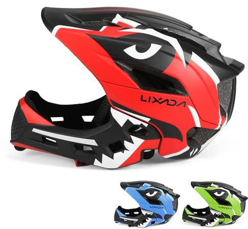 ERYUE Sport-Schutzhelm, Integralhelm, Abnehmbarer Helm, Fahrradhelm, Grün, 1 Helm für Rollschuhlaufen (Rot)