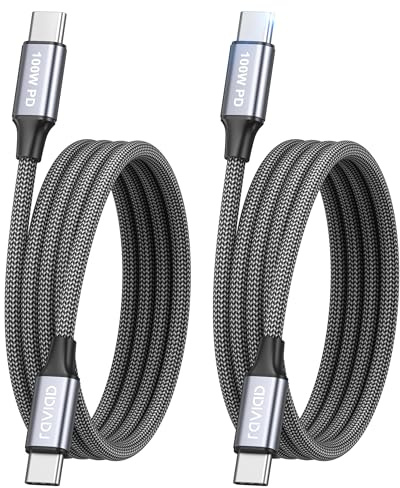 RAVIAD 100W Cavo USB C USB C [2Pezzi 1M] Cavo USB Type-C 5A Ricarica Rapida