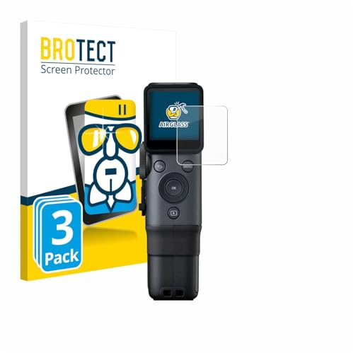 BROTECT Schutzglas für Fujifilm Instax Mini Evo Cinema | 3 Stück Transparenter Displayschutz Made in Germany Schutzfolie Panzer Folie Glas 9H Anti-Fingerprint Einfache Montage Clear