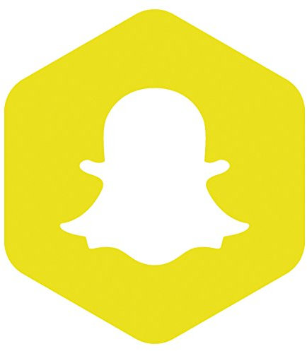 Snapchat Social Media Designs Selbstklebende Vinyl-Aufkleber | Autoaufkleber | Fensteraufkleber | Wandkunst | Schaufenster | Kunst Dekoration | Türschild