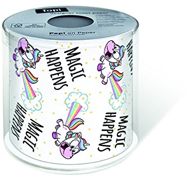 Toilettenpapier Glitzer Einhorn Kinder Sterne Geburtstag