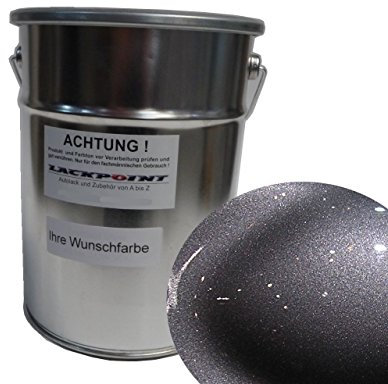 Lackpoint Vernice a base d'acqua, 1 litro, per Opel 04U, grigio metallizzato