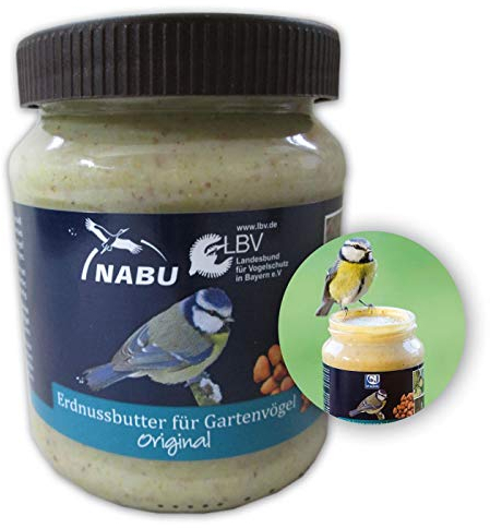 CJ Wildlife Wild-Vogelfutter Erdnussbutter Original, Sparpaket 12 x 330 g