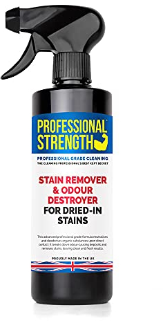 Professional Strength Dried-In Stain Remover, 500 ml – Enzyme-Based Carpet & Fabric Spray for Stubborn Stains