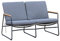 OUTLIV. Maranello 2-Sitzersofa Stahl/Rope, 130x77x80 cm, gemütliche Sofa in modernem Design