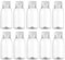 Yardwe - Lote de 10 botellas de leche de plástico, 250 ml, con tapas, para beber zumo de agua, vacío, recipiente para leche, jarras de leche, botella de zumo para la escuela de fiesta de oficina