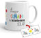 Kembilove Taza el Mejor Cuñado del Mundo – Taza con Mensaje El Mejor Cuñado del Sistema Solar – Regalo Hermana Original – Regalos Originales para cuñados – Tazas Originales