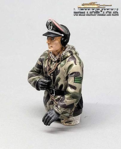 licmas 1/16 Figur deutsche Panzer Mannschaft Wehrmacht Splittertarn Kommandant WW2