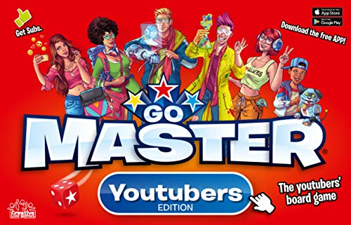 Ideal, Go Master Youtubers Edition: The Youtubers Board Game!, Classic Games, for 2-6 Players, Ages 8+