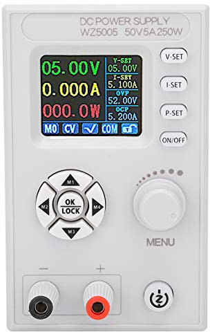 Fuente de alimentación regulada por CC DC6‑55V 0-5A Fuente de alimentación de CC lineal variable WZ5005 Fuente de alimentación de pantalla de 4 dígitos para PC Computadora superior, para aplicación An