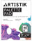 Tear-Off Palette (40 Sheets) Painting Palette Pad - Disposable Coated White Bleed-Proof Palette Sheets for Mixing Acrylic Watercolour Oil and Gouache Paint Colours, 12x16/30x40cm