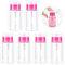 6 Pièces Distributeur de Pompe de Dissolvant Flacons de Dissolvant de Vernis à Ongles Bouteille Vide de Plastique de Dissolvant pour Vernis à Ongles Manucure Démaquillant