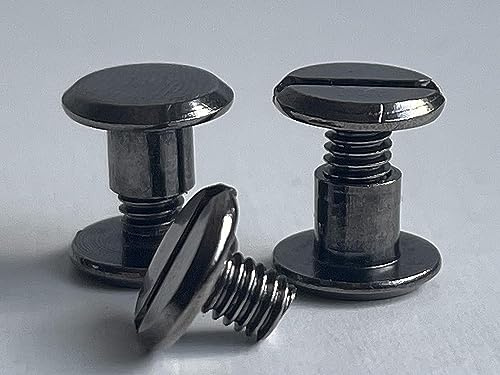 Buchschrauben 10mm | 20 Stk. | Farbe: gunmetal grey |