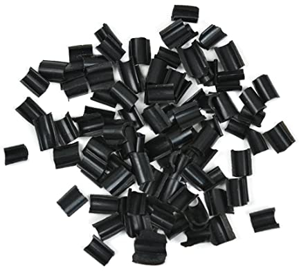 100 Stück Keratin Bondings Ersatzbondings U Tip für Haarverlängerung (Schwarz)