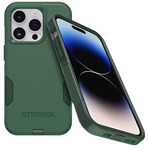 OtterBox iPhone 14 Pro (ONLY) Commuter Series Case - Trees Company (Green), Slim & Tough, Pocket-Friendly, with Port Protection
