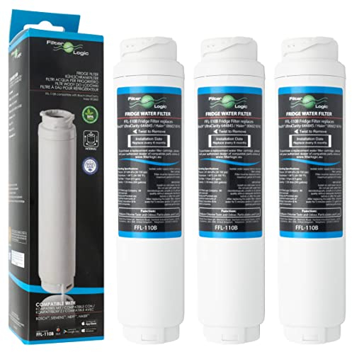 FilterLogic FFL-110B | 3x Filtro acqua compatibile con SIEMENS BOSCH NEFF UltraClarity 11034151 KSZ50UC0 Cartuccia filtrante per frigorifero side by side americano Ultra Clarity Water Filter